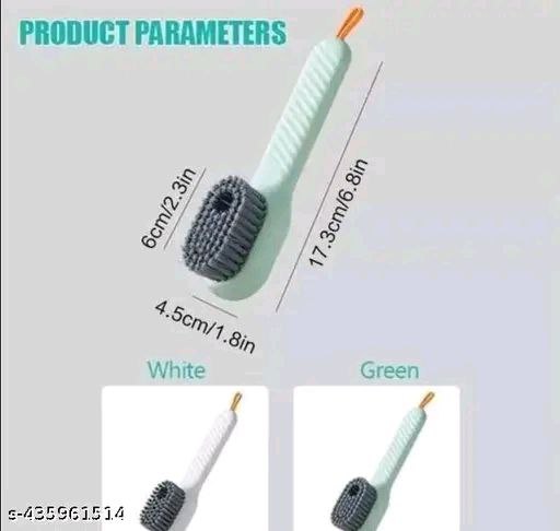 Soap Dispensing Cleaning Brush with Handle Scrubbing Reusable Washing Shoe Brush for Shoes Clothes Cleaning (Pack of 1)