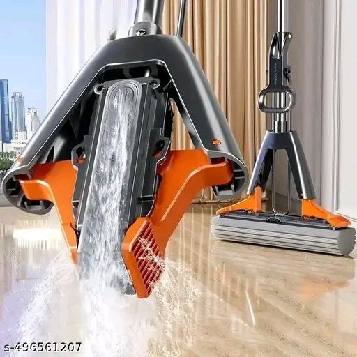 Sponge Mop, Roller Mop Super Absorbent Sponge Mop Refill, Self Squeeze Sponge Mop for Tile Marble Laminate Floor Cleaning