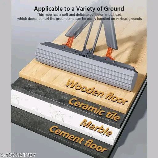 Sponge Mop, Roller Mop Super Absorbent Sponge Mop Refill, Self Squeeze Sponge Mop for Tile Marble Laminate Floor Cleaning